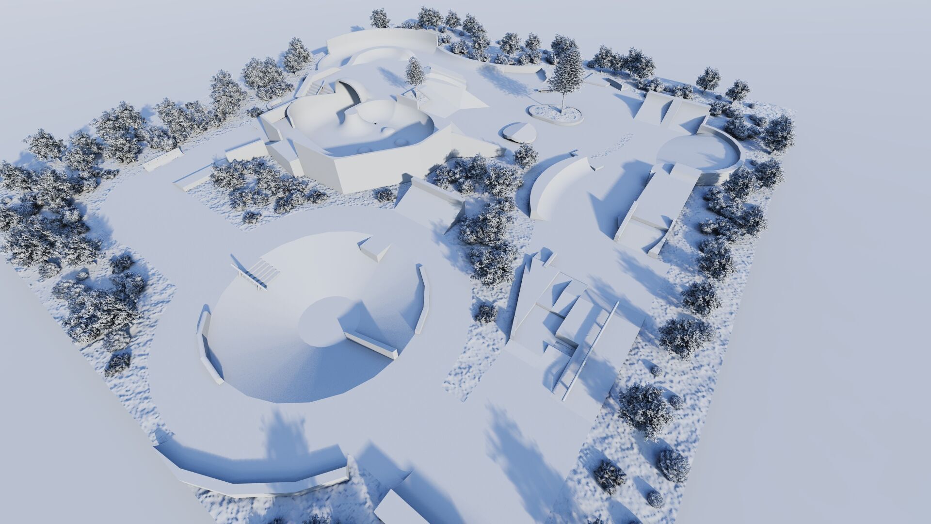 Skatepark-Skate Park PACK 3D model_28