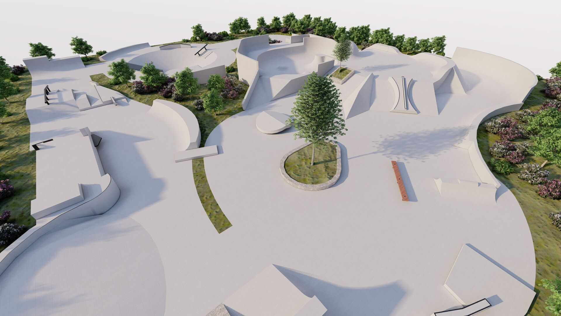 Skatepark-Skate Park PACK 3D model_15