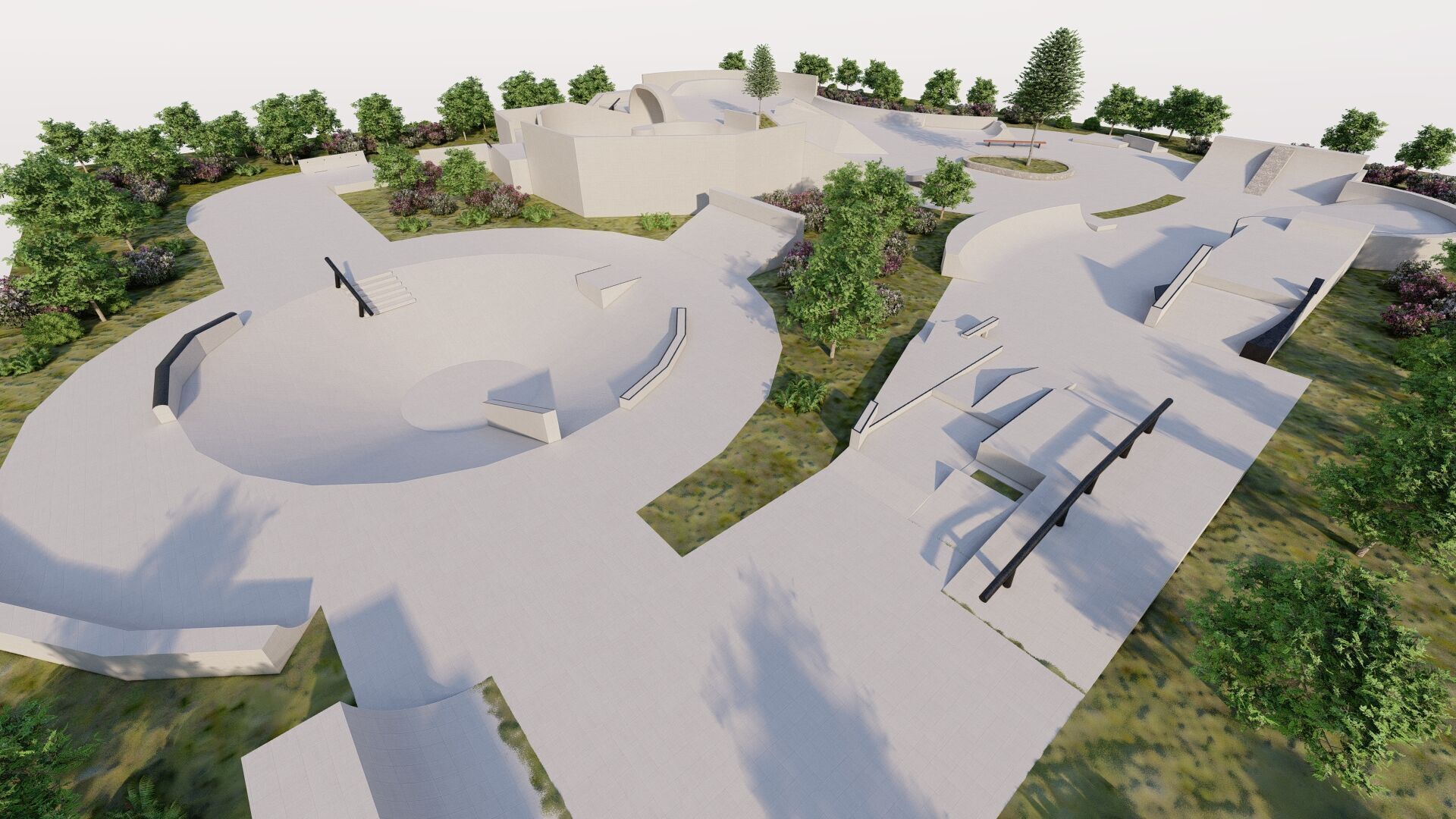 Skatepark-Skate Park PACK 3D model_16