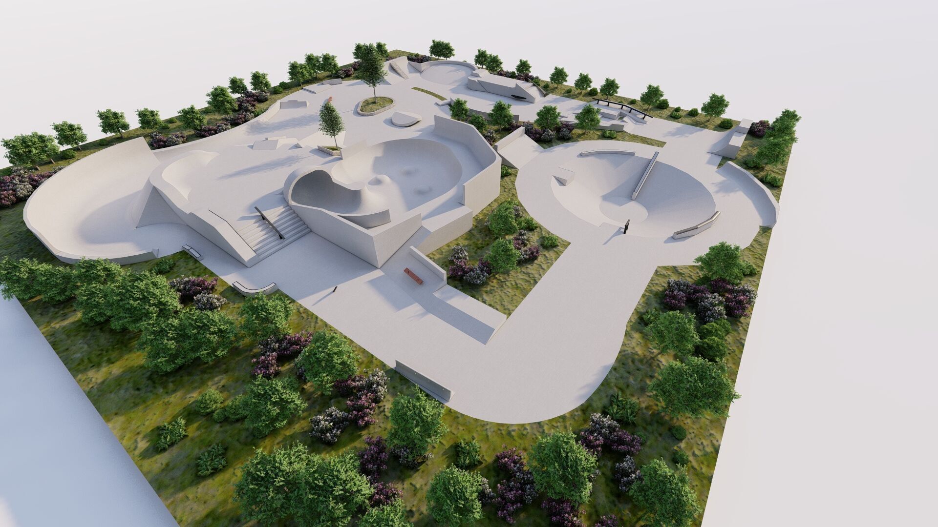 Skatepark-Skate Park PACK 3D model_11