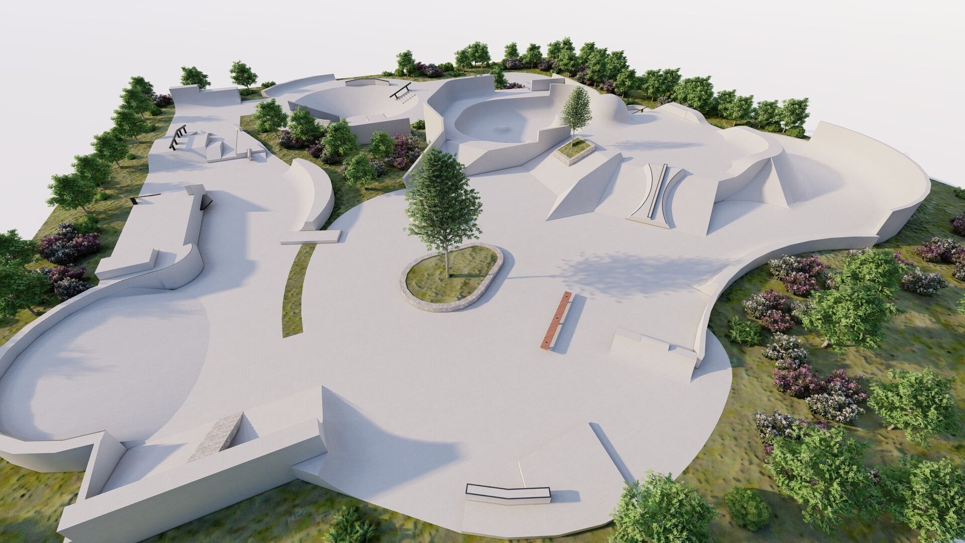 Skatepark-Skate Park PACK 3D model_14