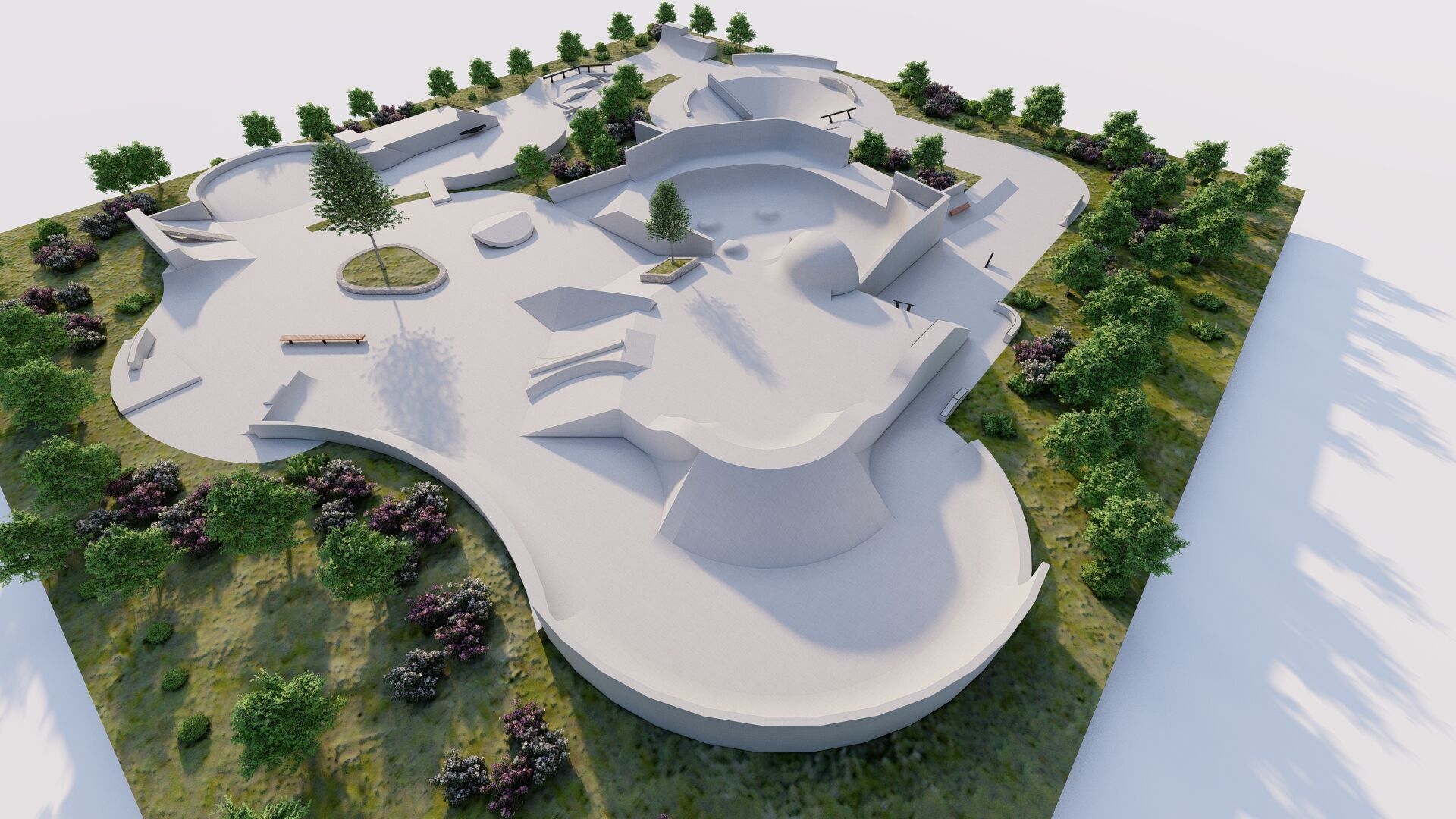 Skatepark-Skate Park PACK 3D model_17
