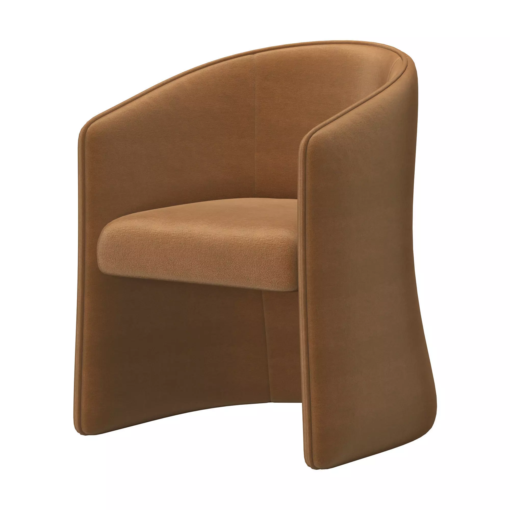 Gia Fabric Dining Armchair 3D model