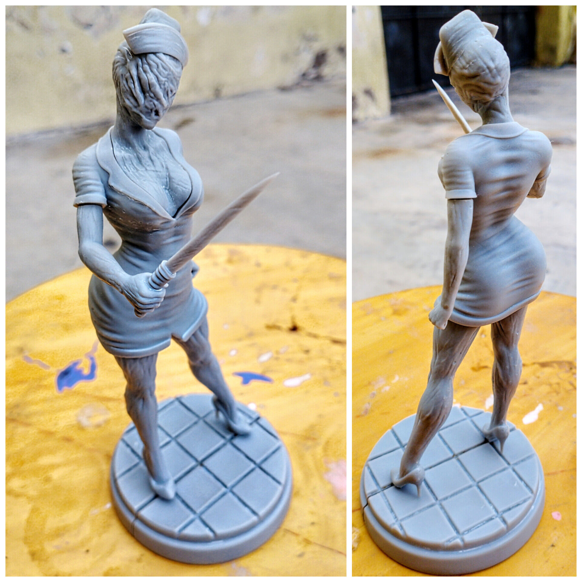 Miniature THE NURSE Figurine Figure 3D print model_3
