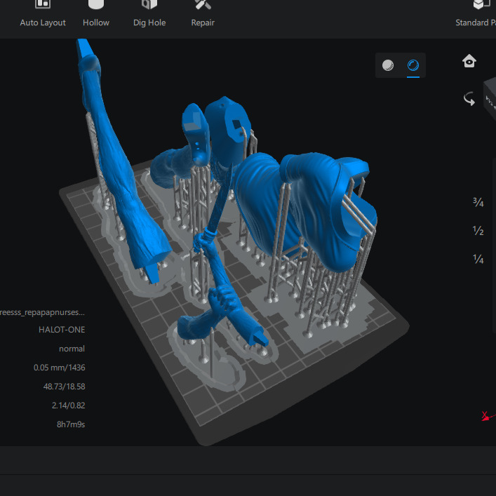 Miniature THE NURSE Figurine Figure 3D print model_6