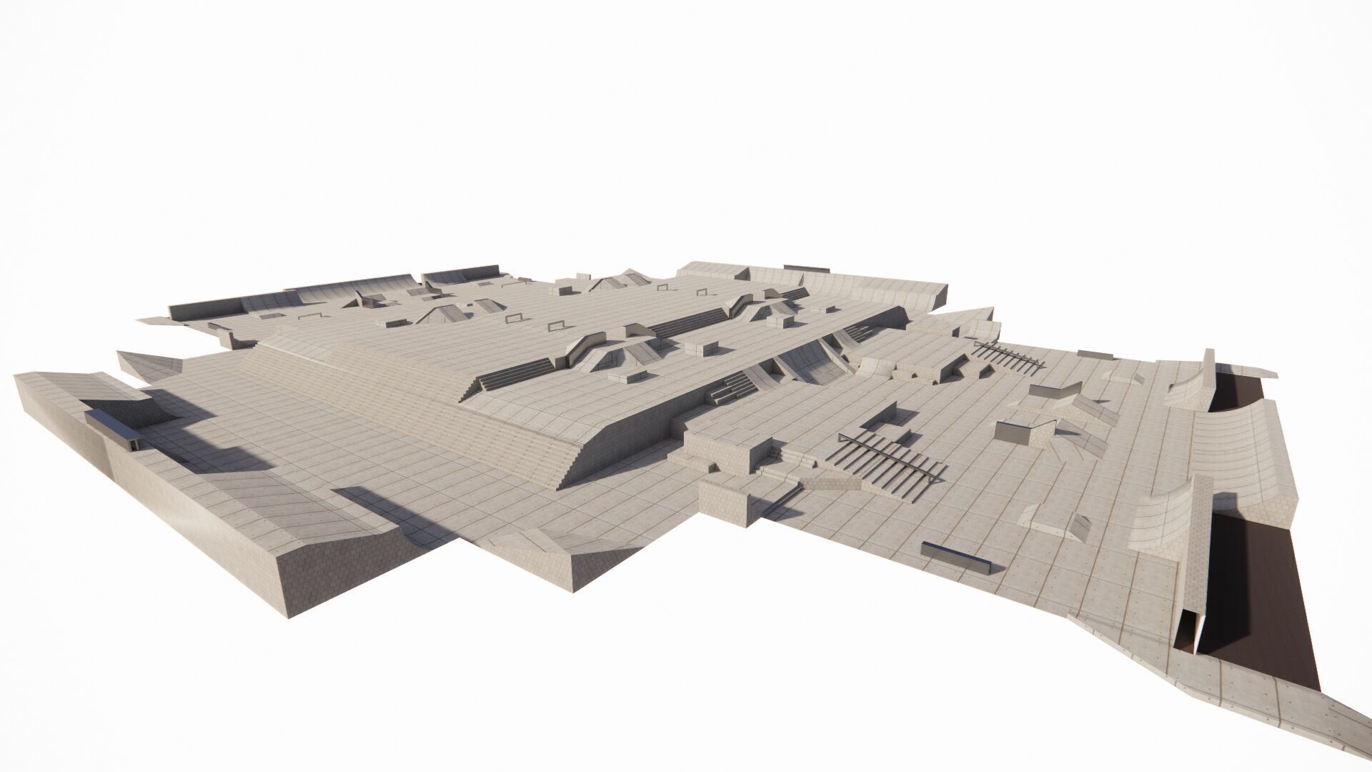 Skatepark-Skate Park PACK 3D model_4
