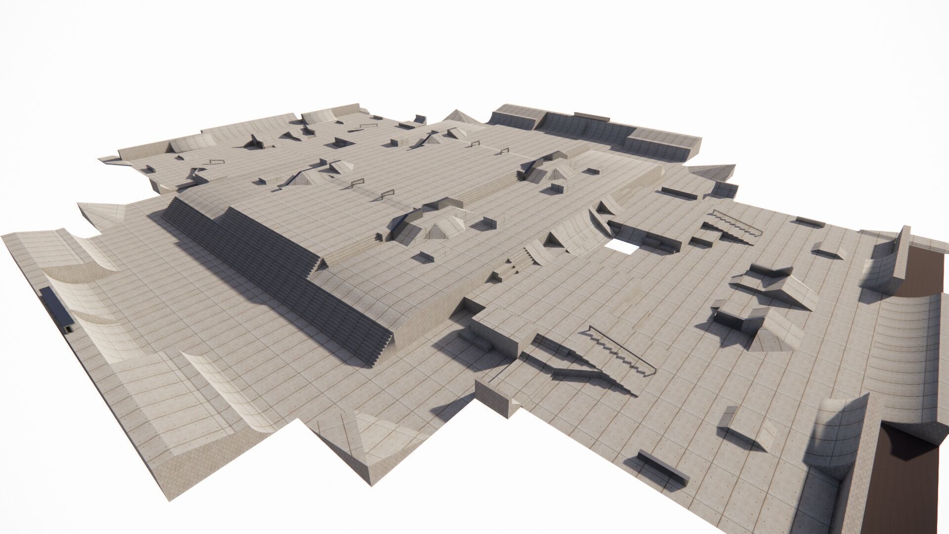 Skatepark-Skate Park PACK 3D model_8