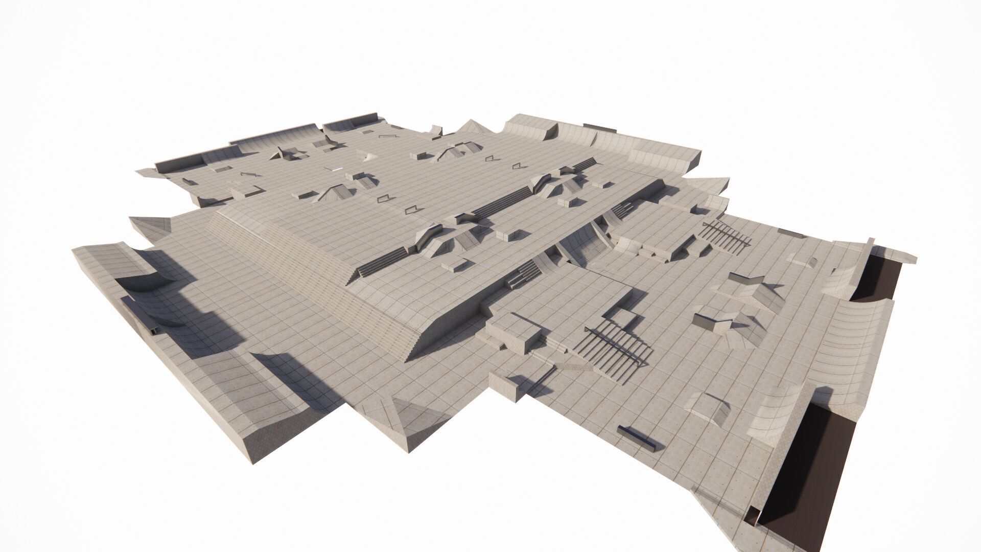 Skatepark-Skate Park PACK 3D model_3