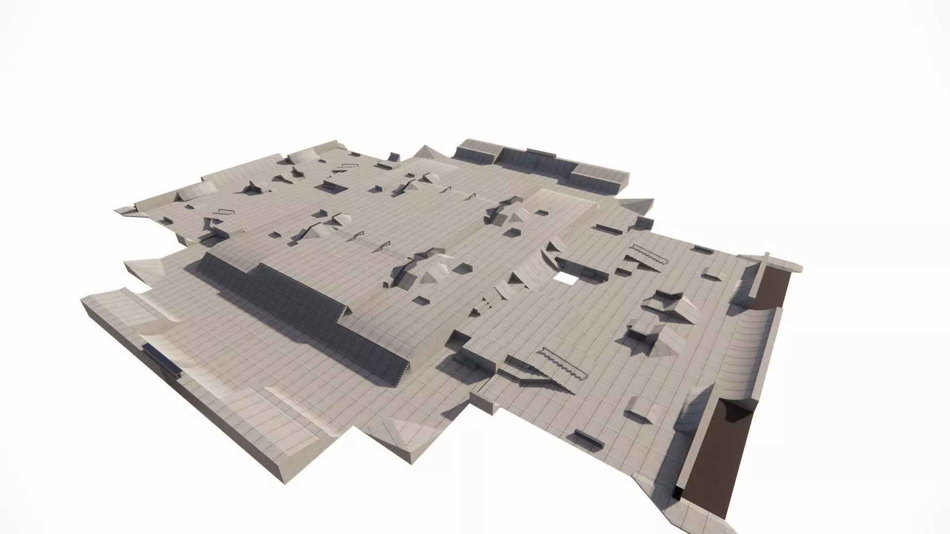 Skatepark-Skate Park PACK 3D model_0