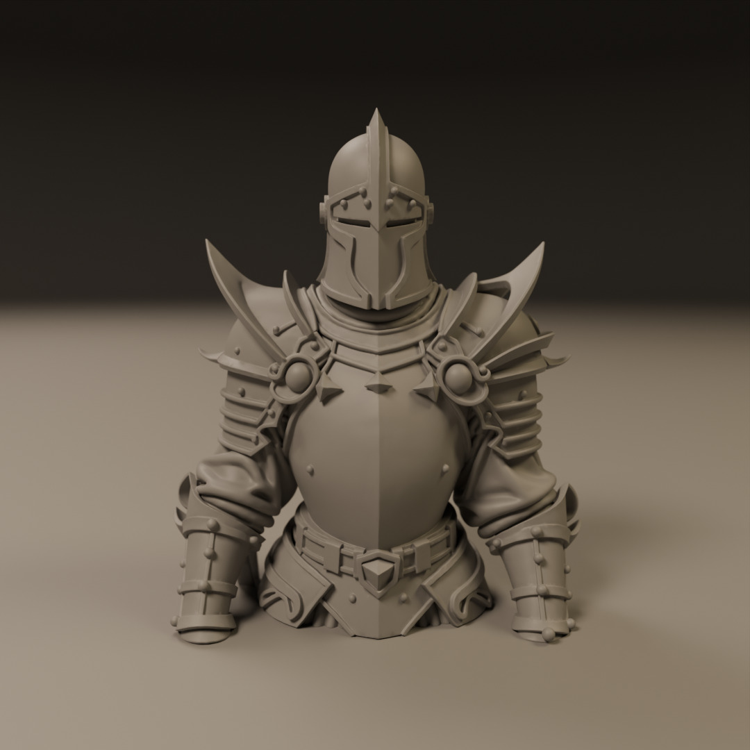 medieval knight 3D print model_8