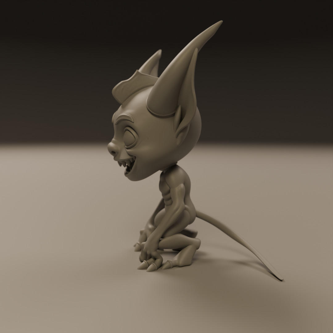 cartoon demon 3D print model_11