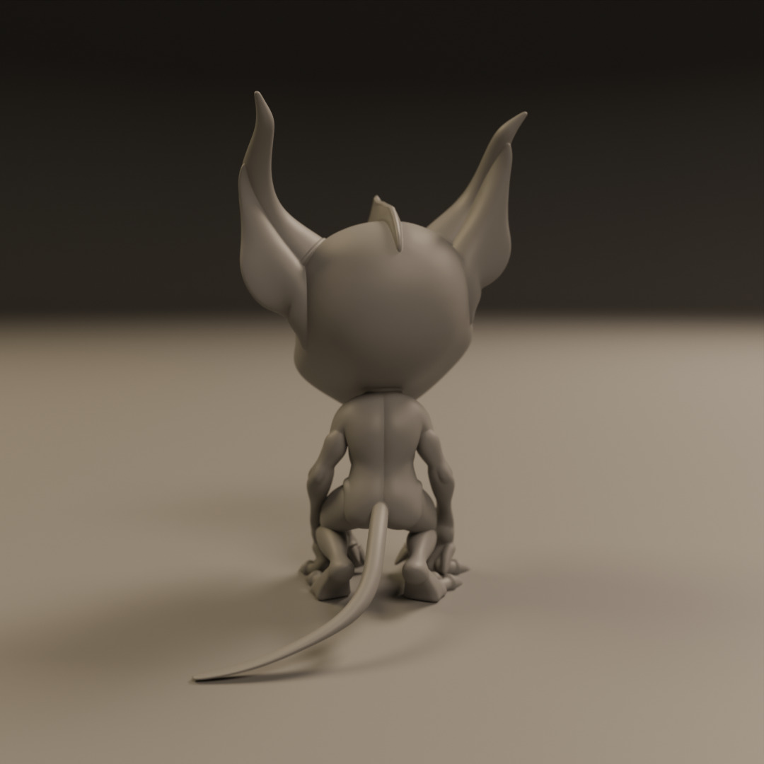 cartoon demon 3D print model_12