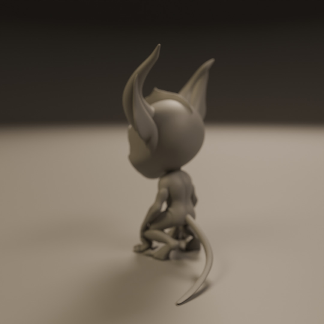 cartoon demon 3D print model_16