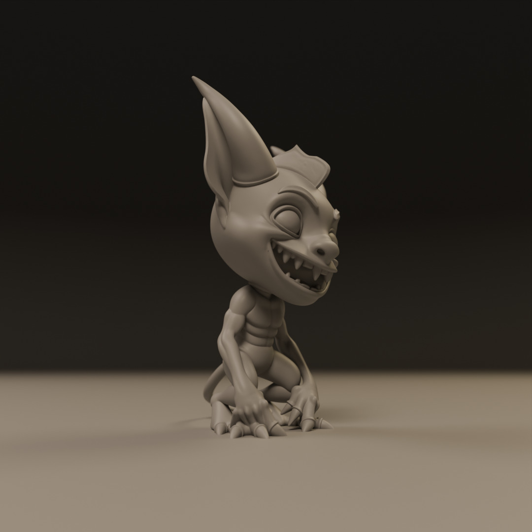 cartoon demon 3D print model_17