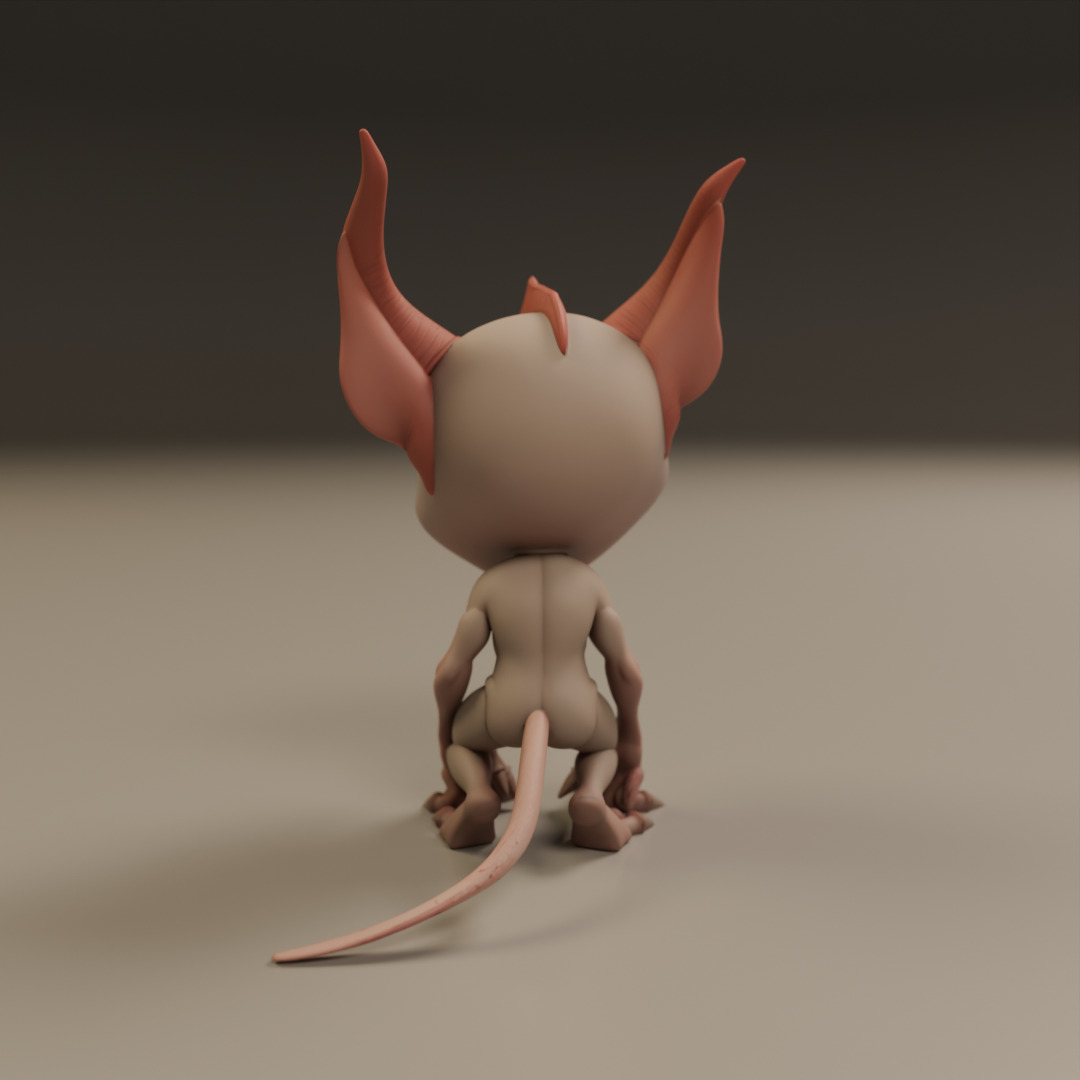 cartoon demon 3D print model_3