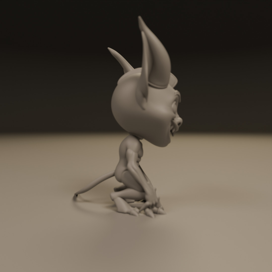 cartoon demon 3D print model_10