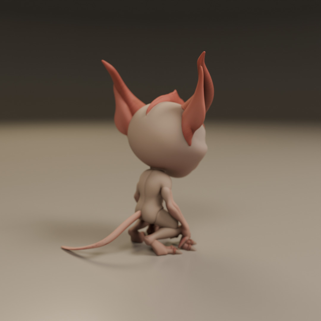 cartoon demon 3D print model_6
