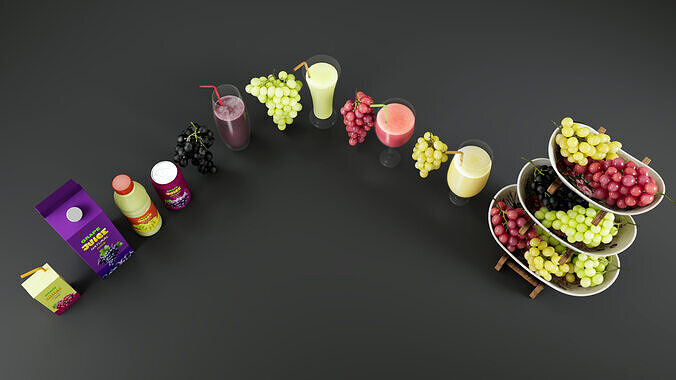 Grape 3D model 4
