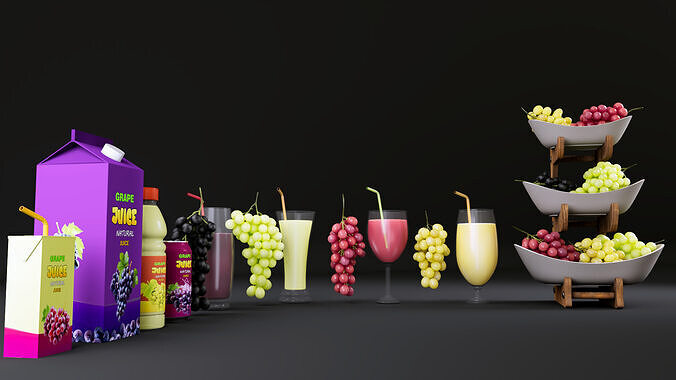 Grape 3D model 2