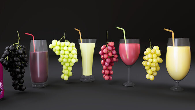 Grape 3D model 6
