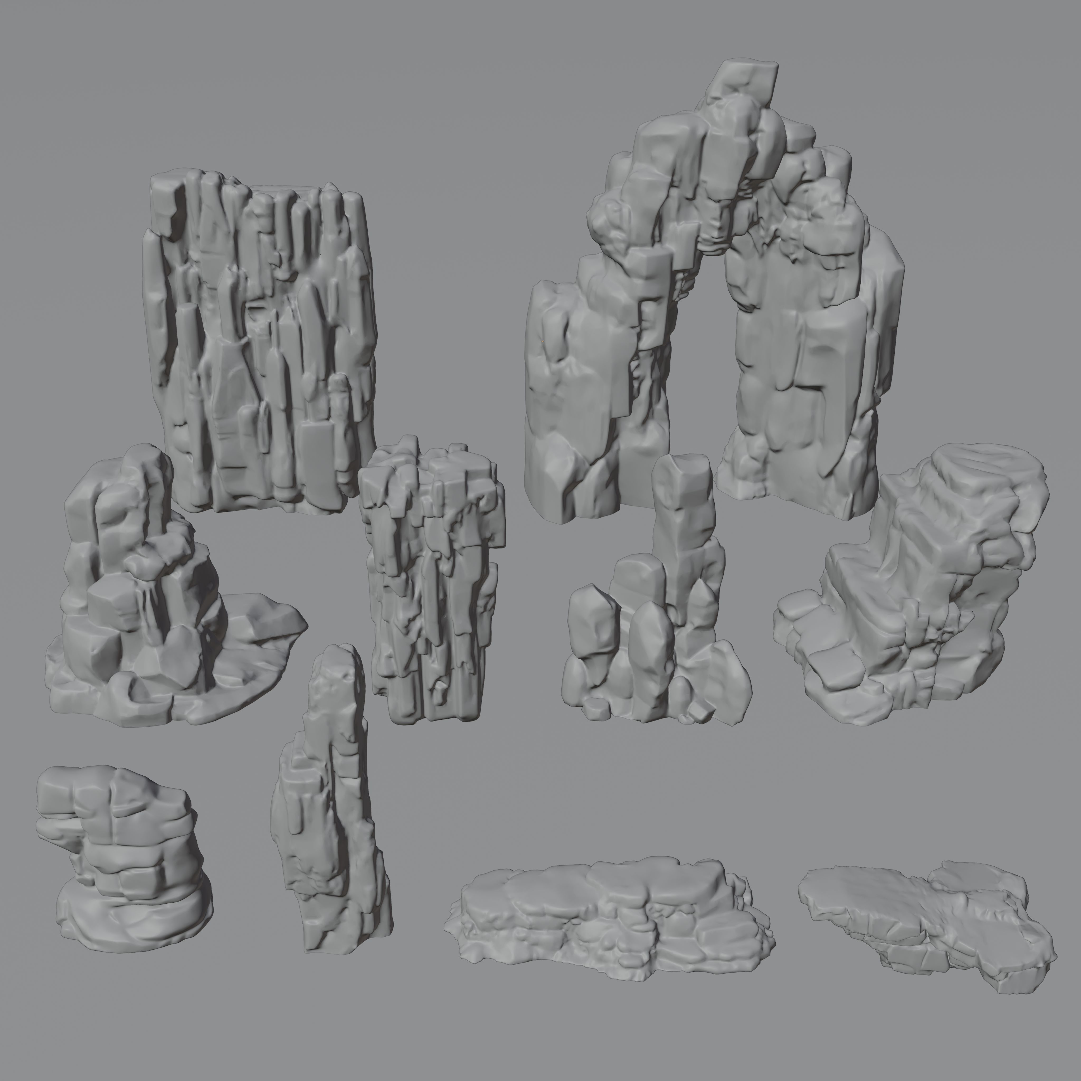 10 Mossy Rocks Collection _2