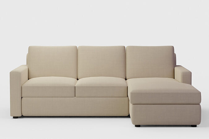 Sanford Square Arm Upholstered 3D model