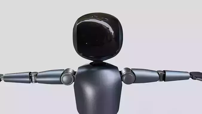 Cute Robot rigged 3D model