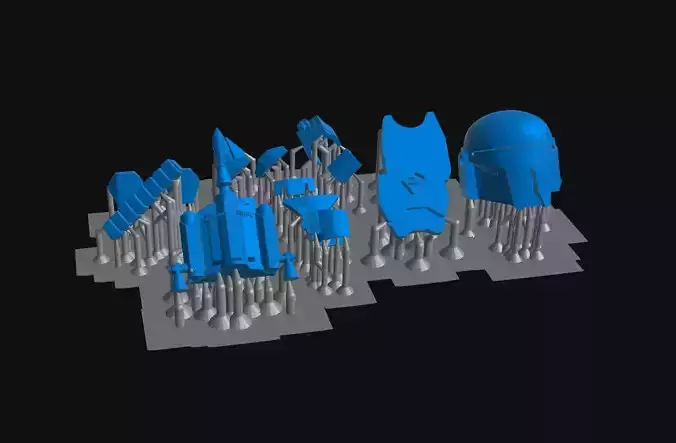 Mando Scout OC Brick Armor 3D Print Model