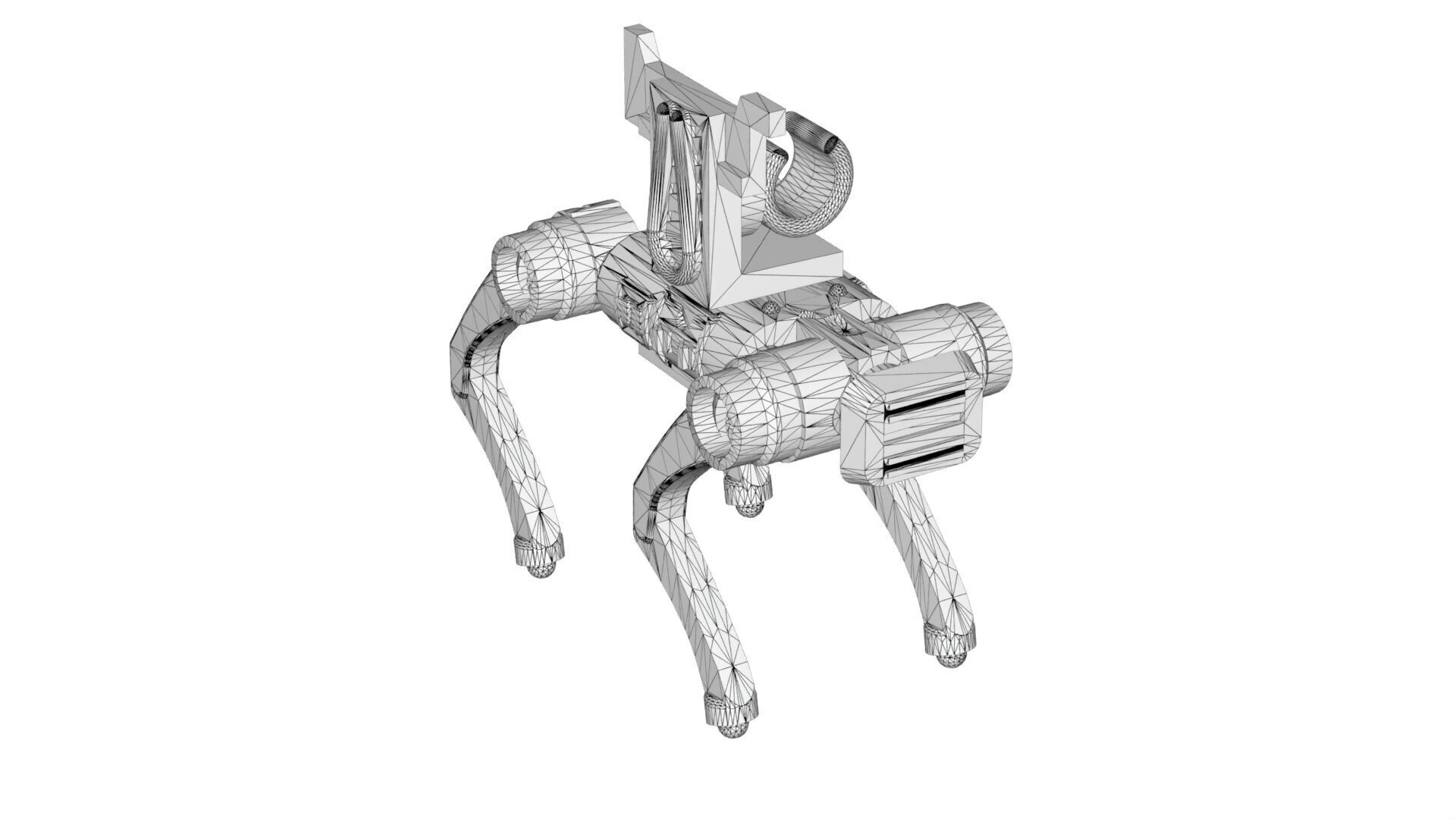 Lego Scanned Robot Dog 3D model_12