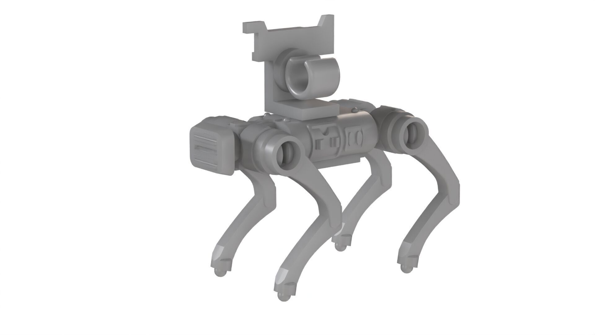 Lego Scanned Robot Dog 3D model_2