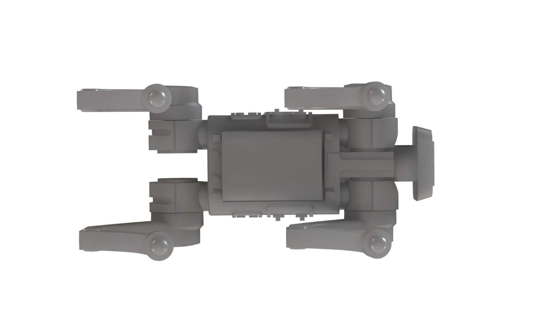 Lego Scanned Robot Dog 3D model_10