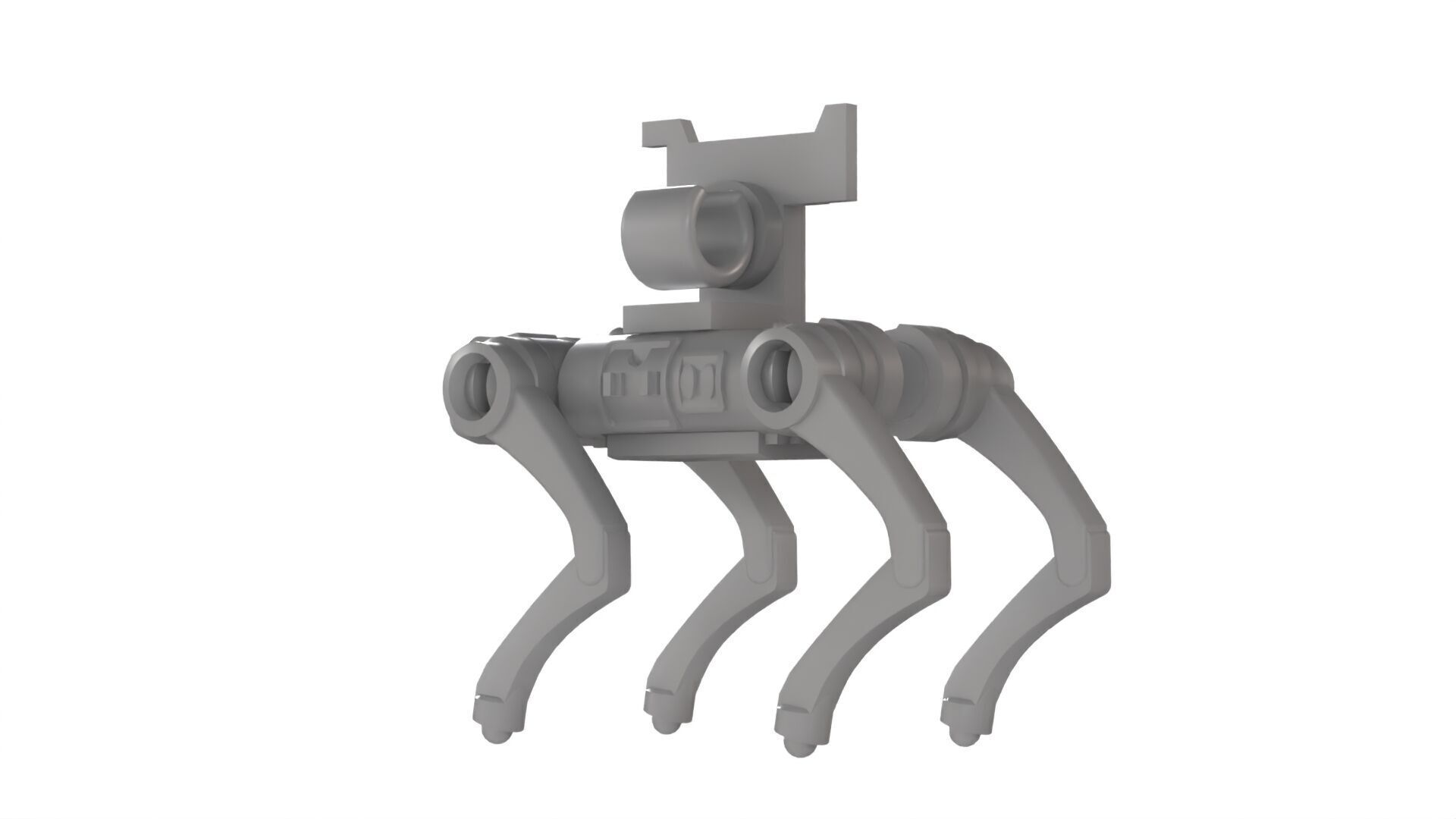 Lego Scanned Robot Dog 3D model_4