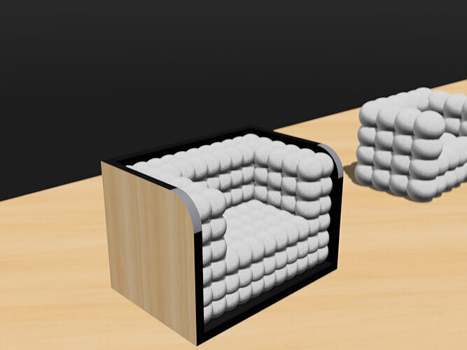 Modern Chair 3D Model OBJ Files for 3D Printing and CGI 3D model
