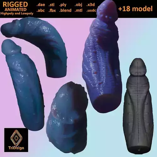 Minros Azure Demon Penis Rigged