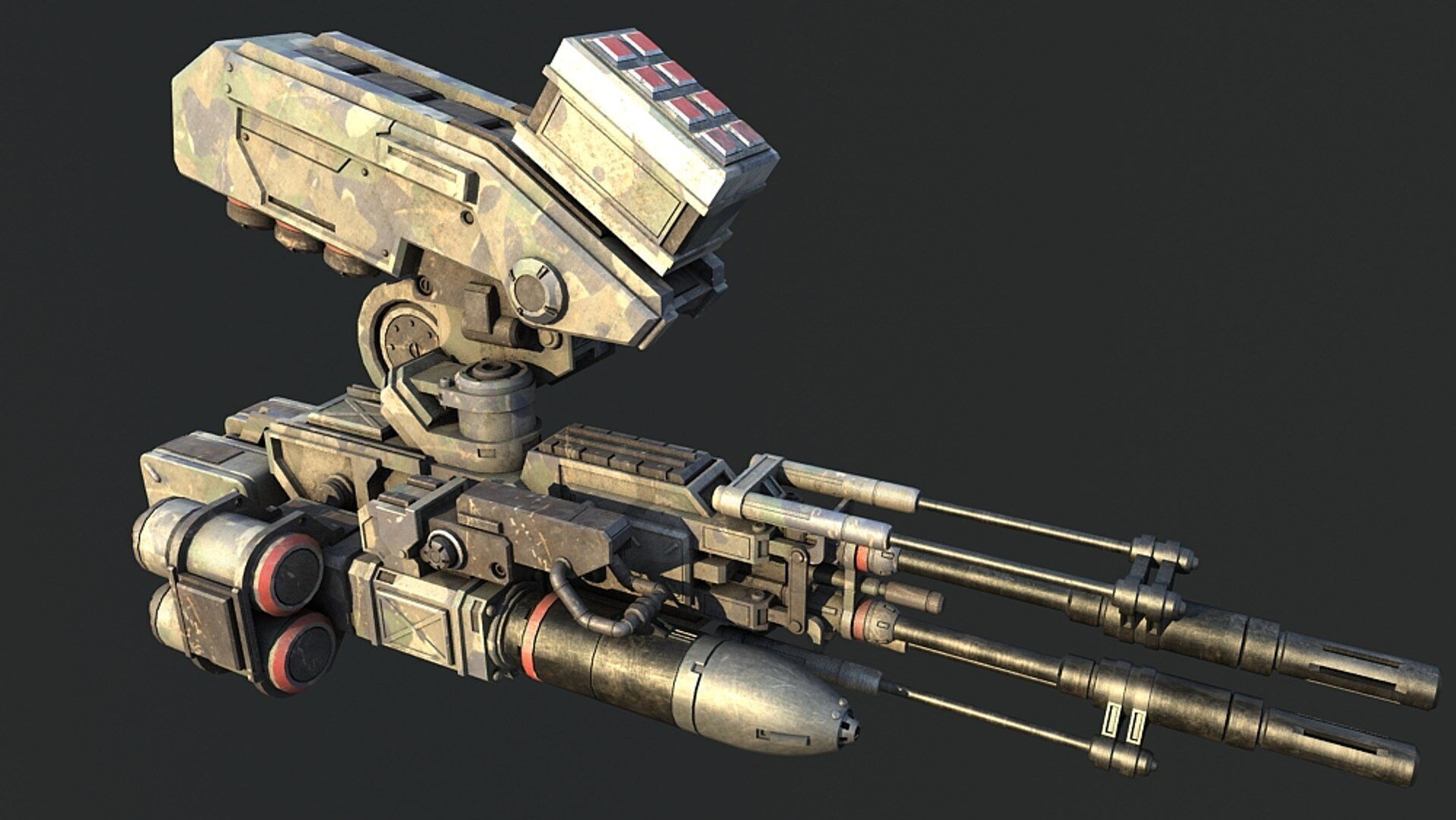 WARRIOR Robot  Low-poly 3D model_7