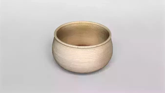 Handwoven Natural Fiber Basket