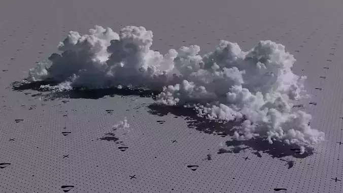 VDB Cumulonimbus Cloud Field 8 3D model