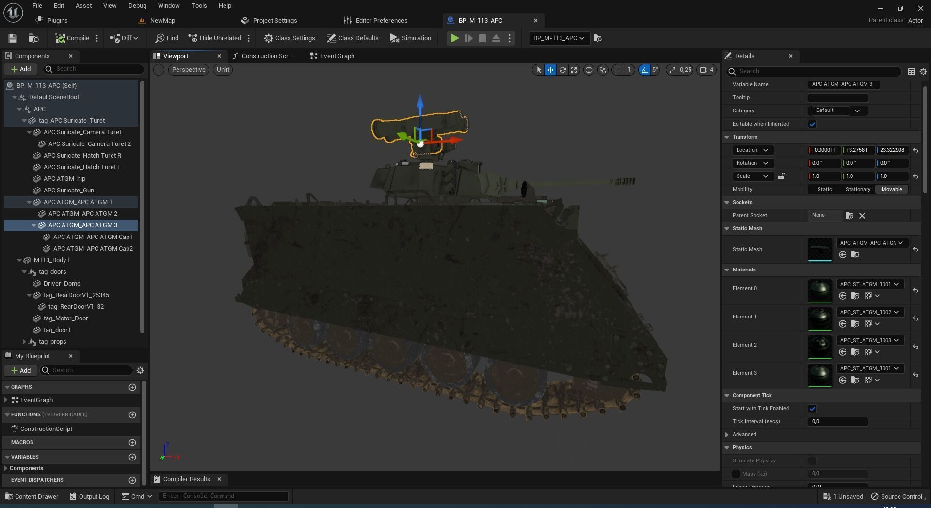 M-113 APC Carrier 3D model_15