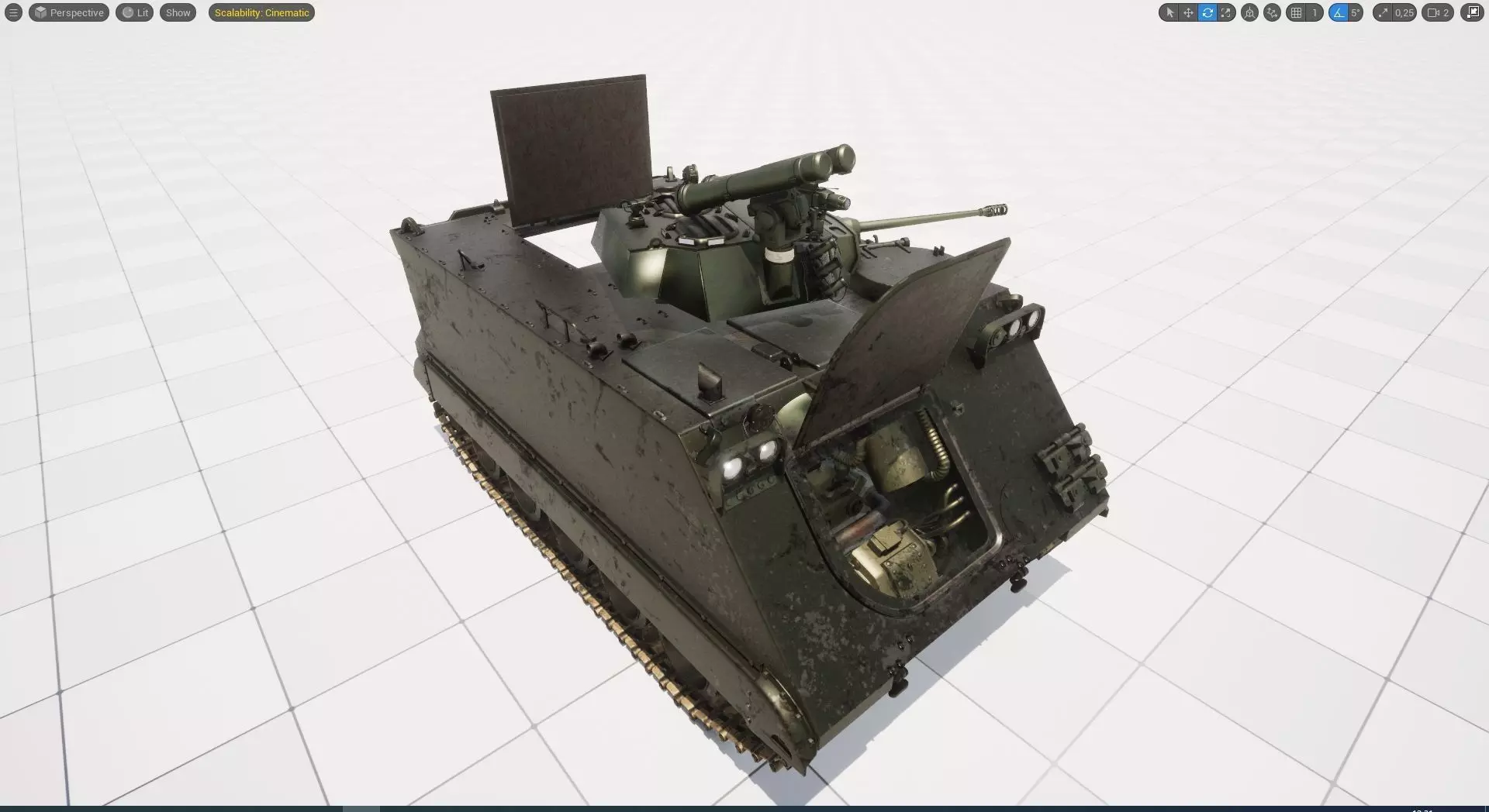 M-113 APC Carrier 3D model_0