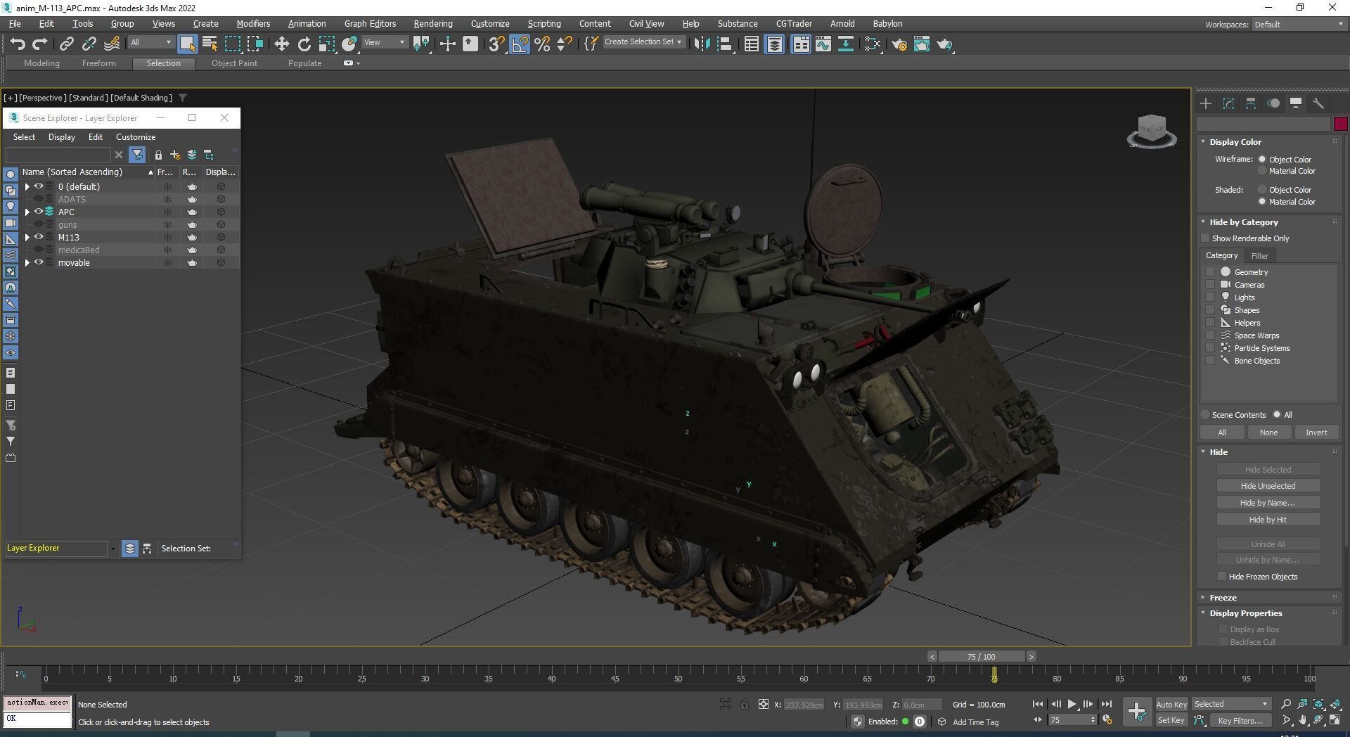 M-113 APC Carrier 3D model_4