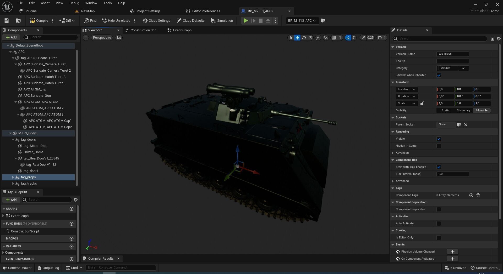 M-113 APC Carrier 3D model_5