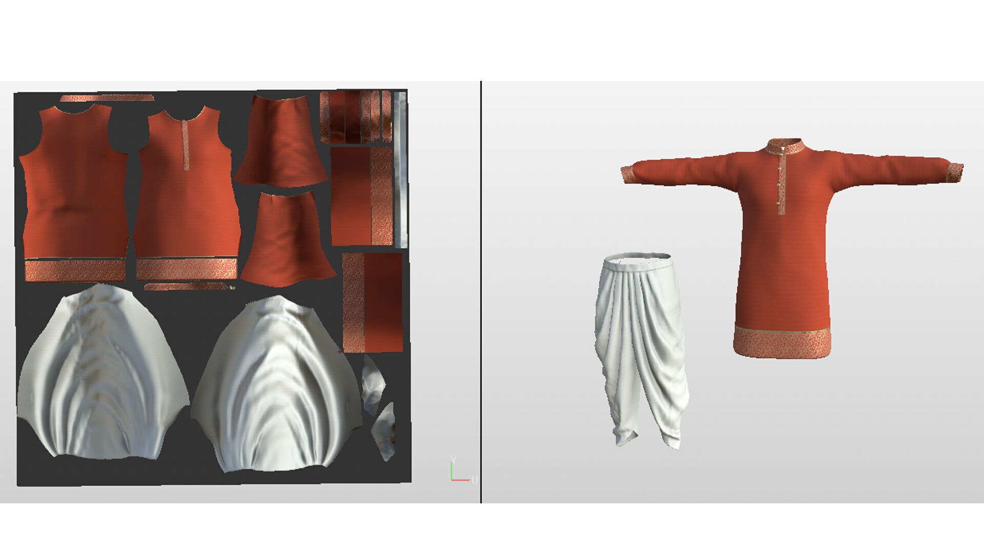 indian character Low-poly 3D model_18