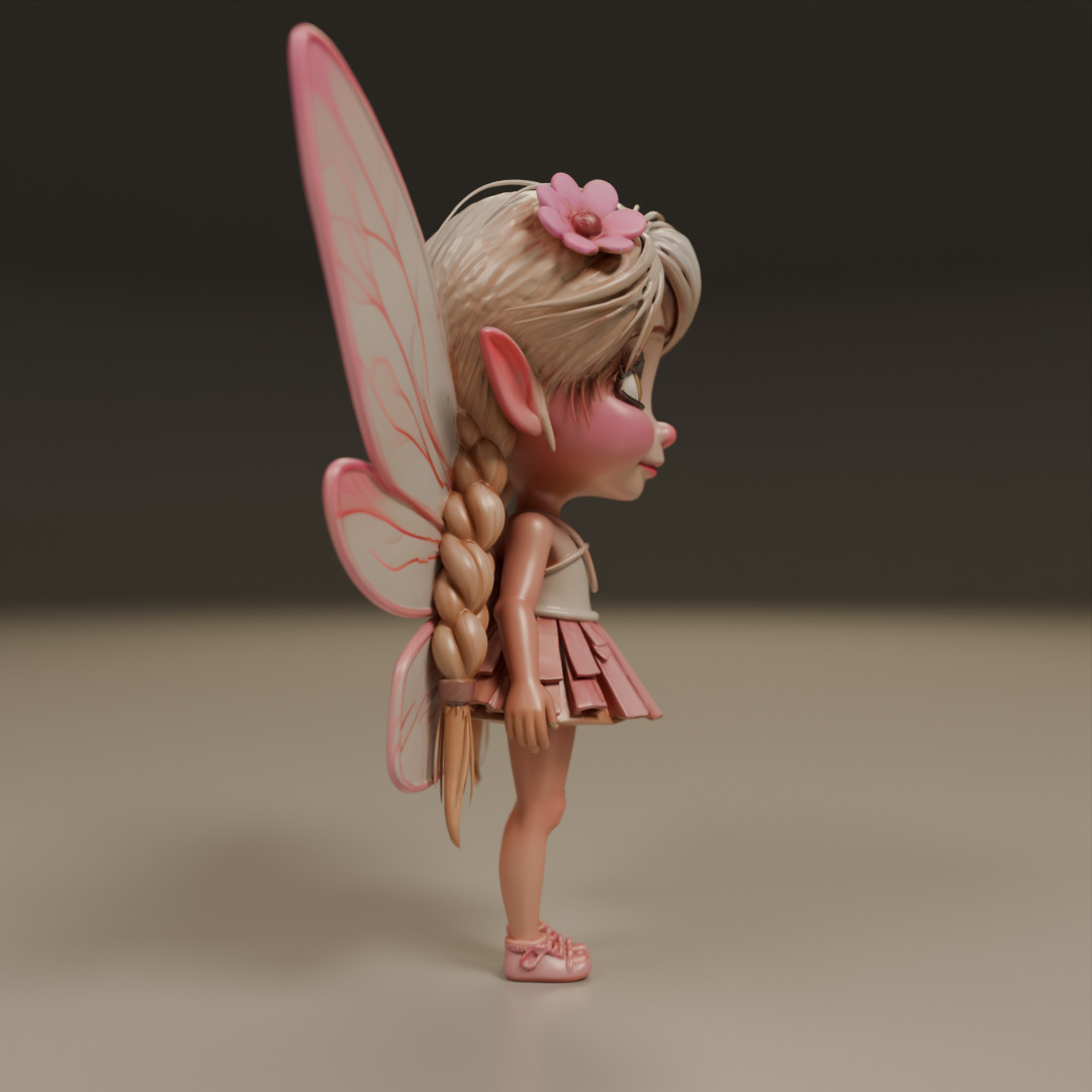 cute fairy 3D print model_9