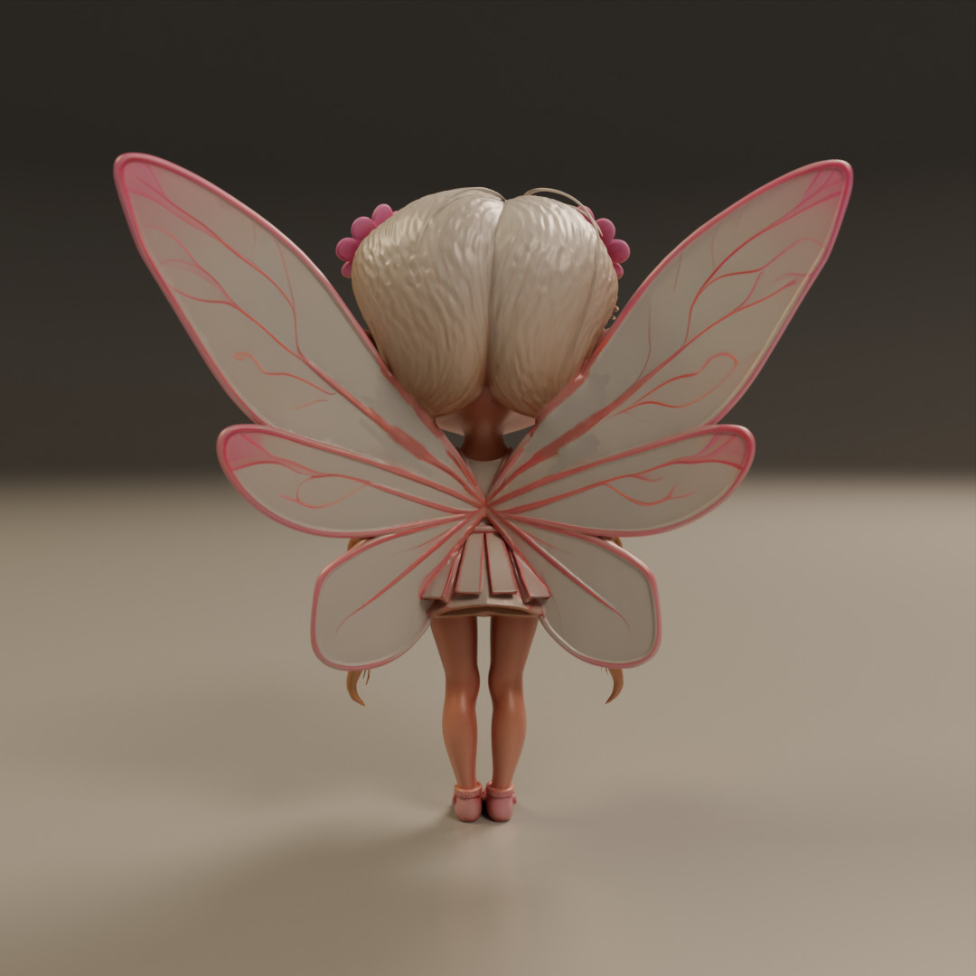cute fairy 3D print model_11