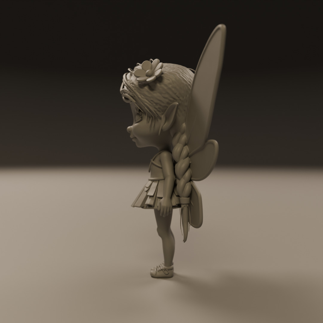 cute fairy 3D print model_2