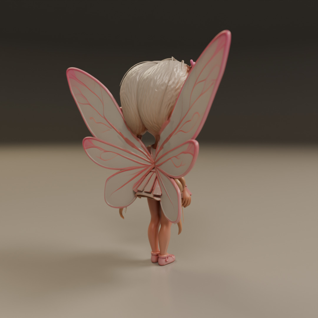 cute fairy 3D print model_14