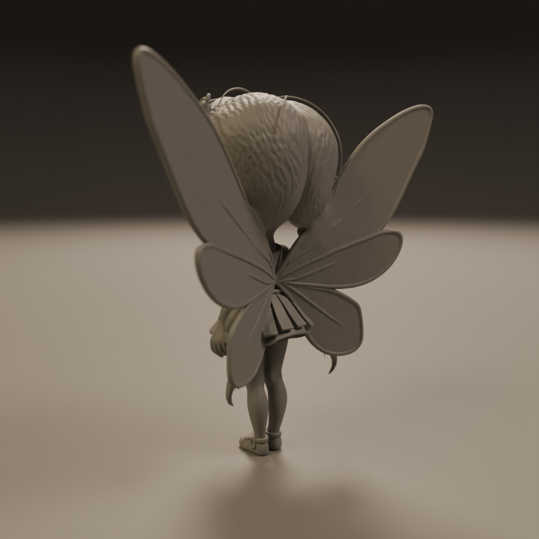 cute fairy 3D print model_7