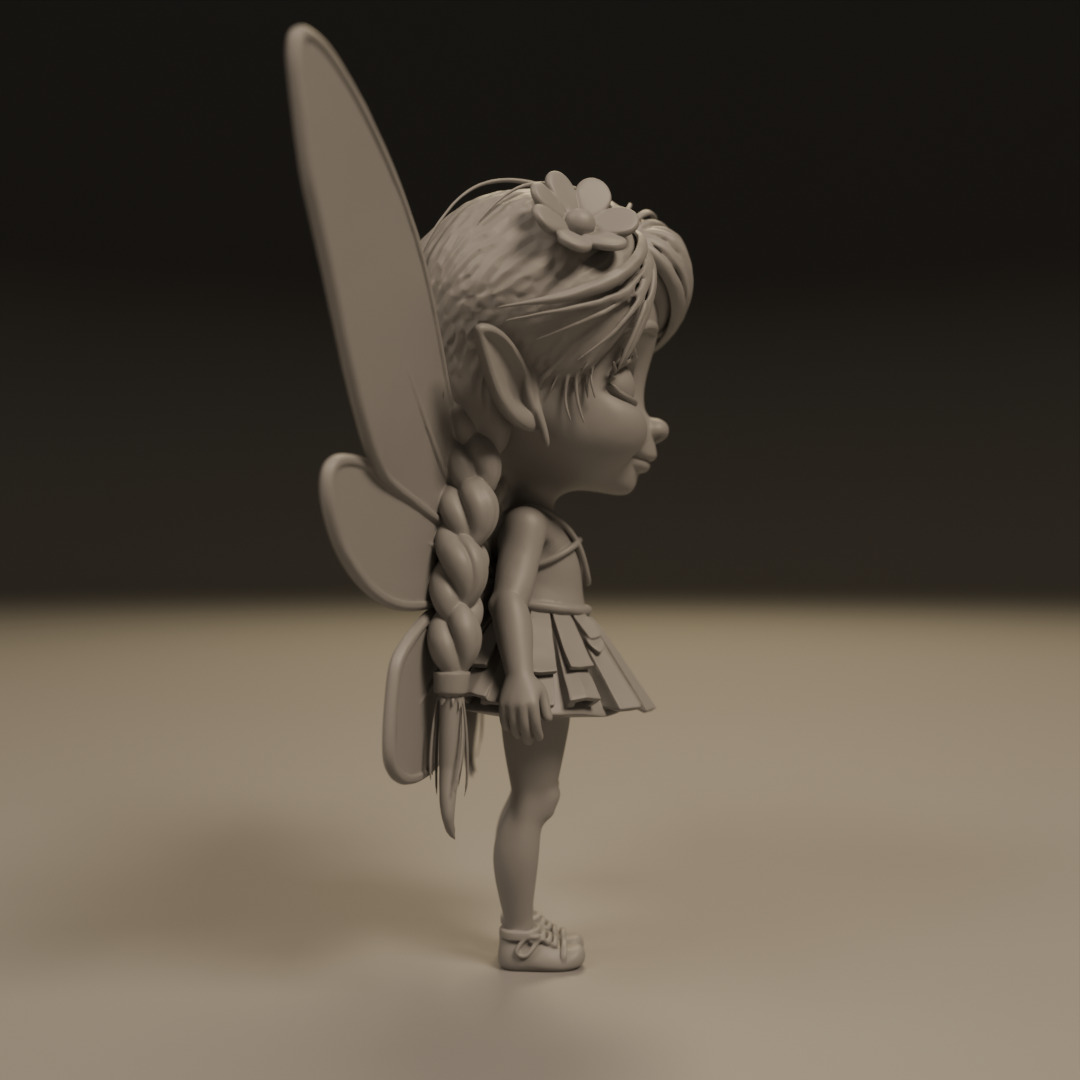 cute fairy 3D print model_1