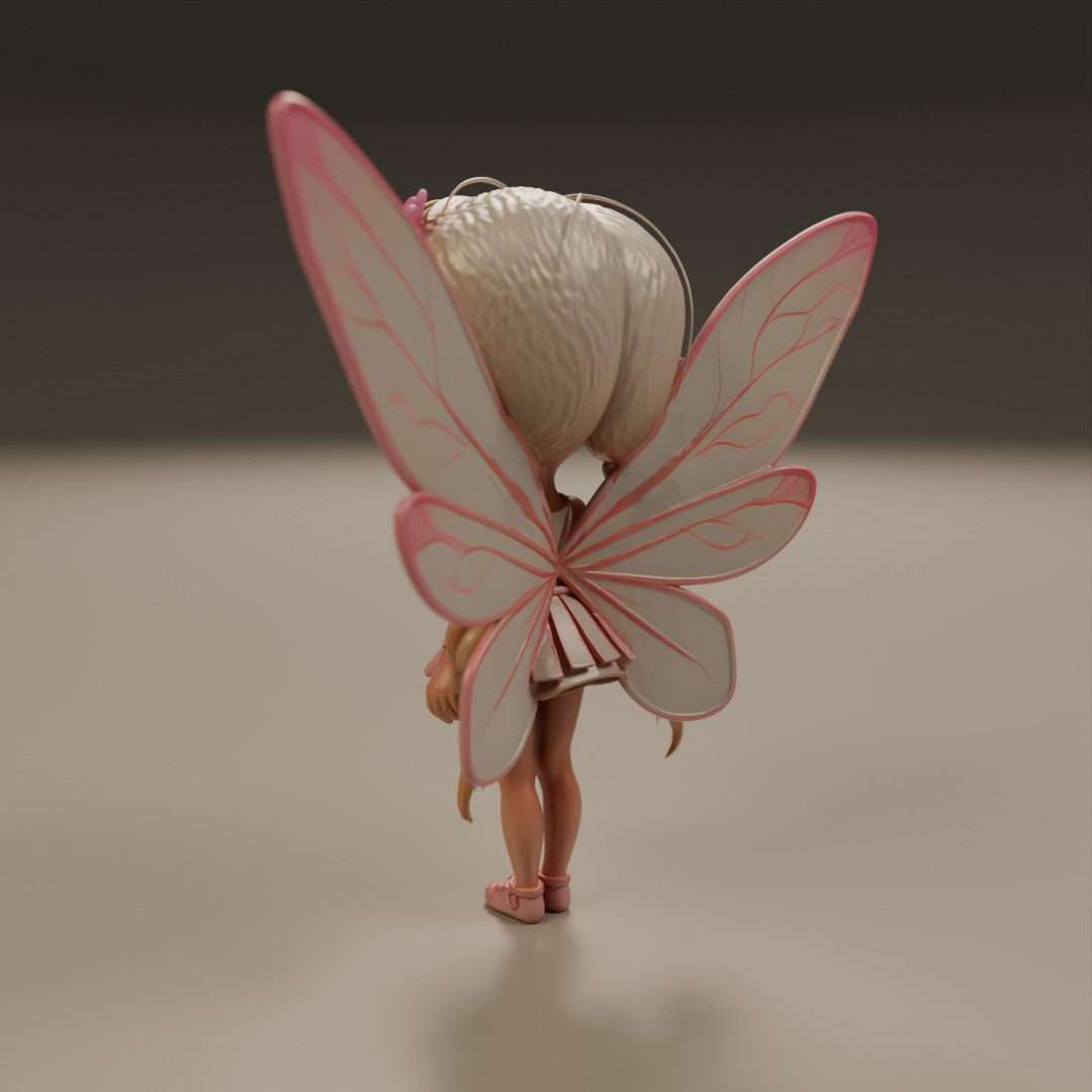 cute fairy 3D print model_15