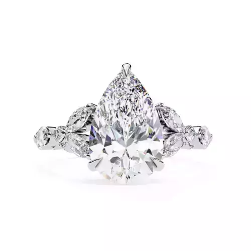 PEAR DIAMOND RING -CAD-161